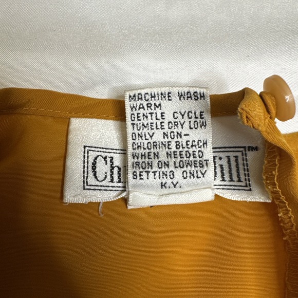 Christie & Jill Brown Cap SleeveBlouse 100% Polyester Size XL - Picture 6 of 6